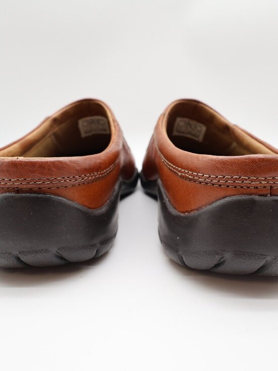 Hush Puppies Zoom Clogs Mens 10 Tan Leather Slip On Comfort Shoes main image 12
